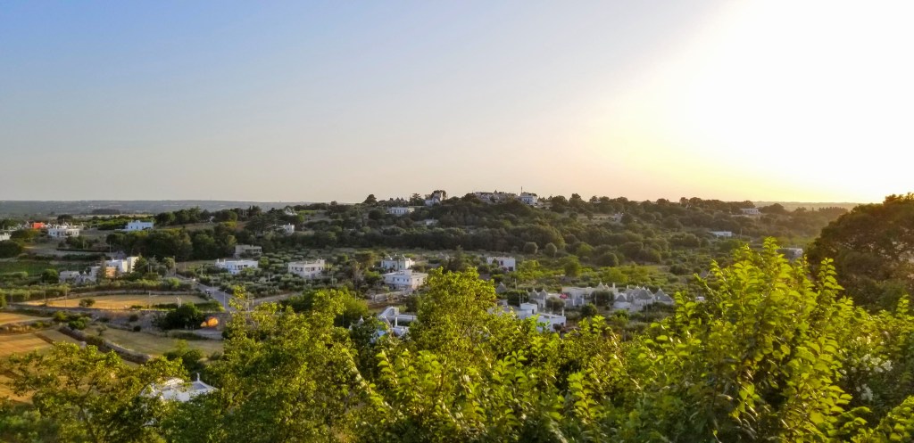 Photograph of the Puglian countryside.