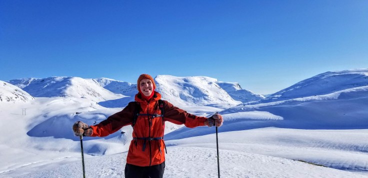Jimmy kindree skiing in some snowy mountains